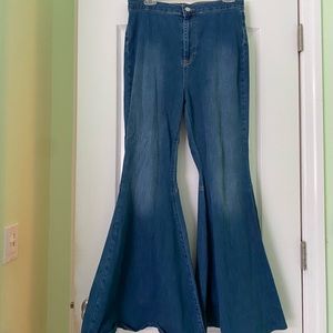 Free People High Waisted Flare Jeans